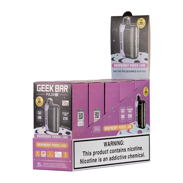 Raspberry Peach Lime Geek Bar Pulse X 25k
