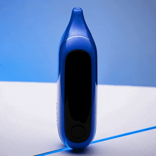 A comparison image showing an authentic Purple Rain Fume vape device packaging with verification code versus a counterfeit version, highlighting the differences