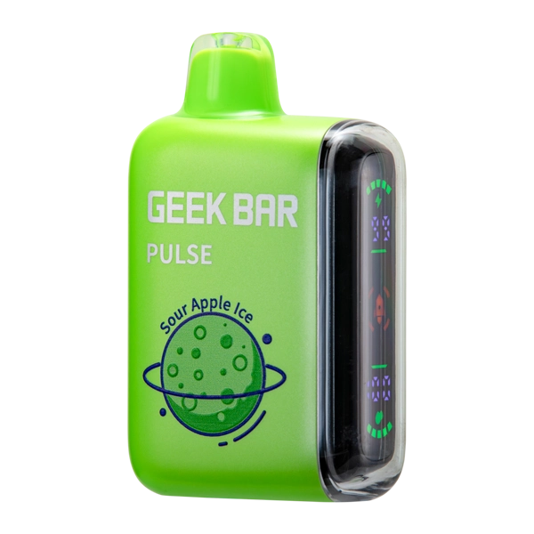 Sour Apple Ice Geek Bar Pulse 15k - icy sour geek bar flavors
