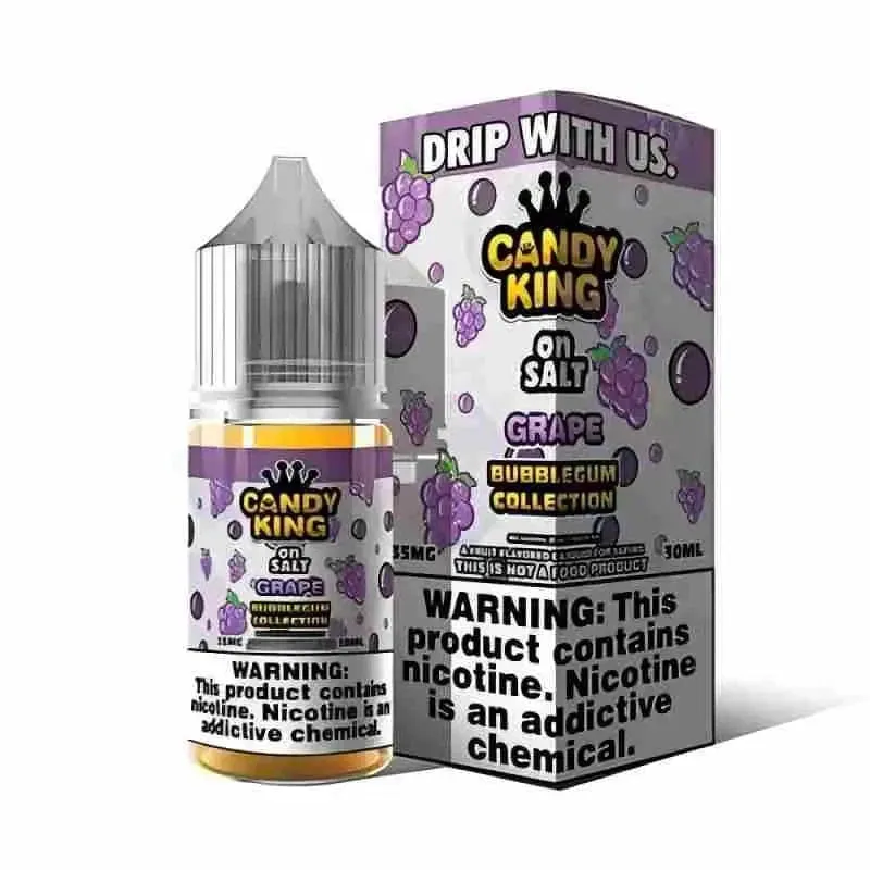 cotton candy vape Grape Bubblegum Candy King E-Liquids Salts 30ml